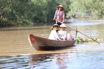 Authentic Mekong Delta Tour With Local Experts By SpeedBoat - Rowboats, sampans, village roads, and Lambro Tuk Tuk rides