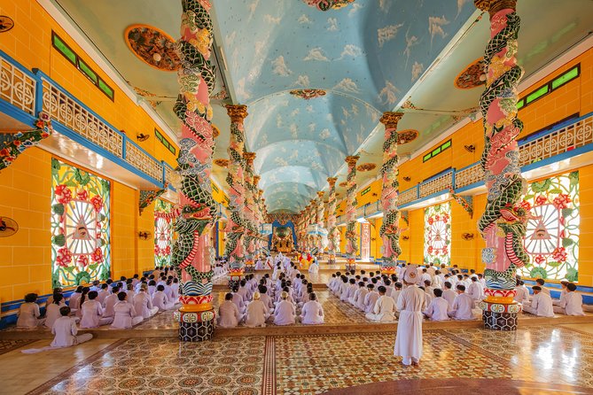 Black Virgin Mountain, Cao Dai Temple & Ben Duoc Cu Chi Tunnel - Cao Dai Holy See: midday ceremony and temple etiquette