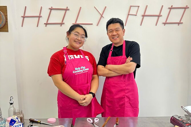 Cook 4 Local Vietnamese Dishes In Pink-themed Class & Market Tour - Four Courses From Scratch: Your Station, Your Knife, Your Plate