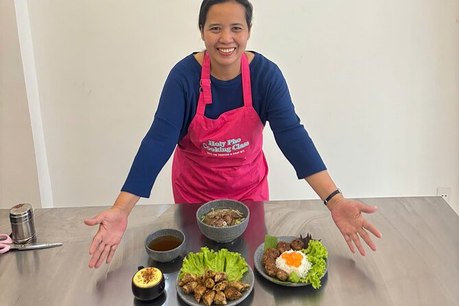 Cook 4 Local Vietnamese Dishes In Pink-themed Class & Market Tour - Eva and Kelsey: English-Friendly Teaching With Humor and Patience