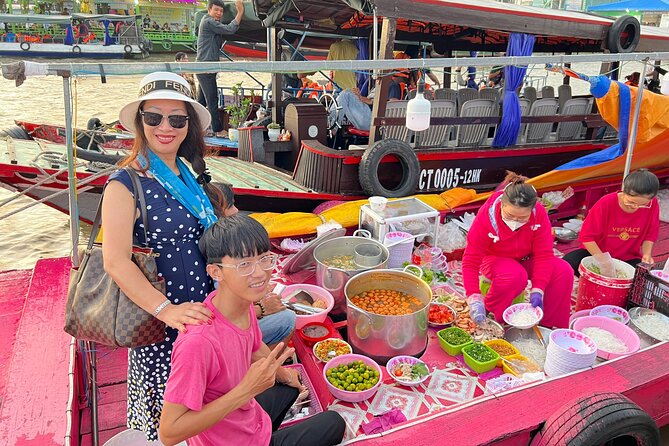HCM: 2-Day Mekong Delta Floating Market with Cooking & Bike Ride - Vinh Trang Pagoda and the Road Past Rice Fields
