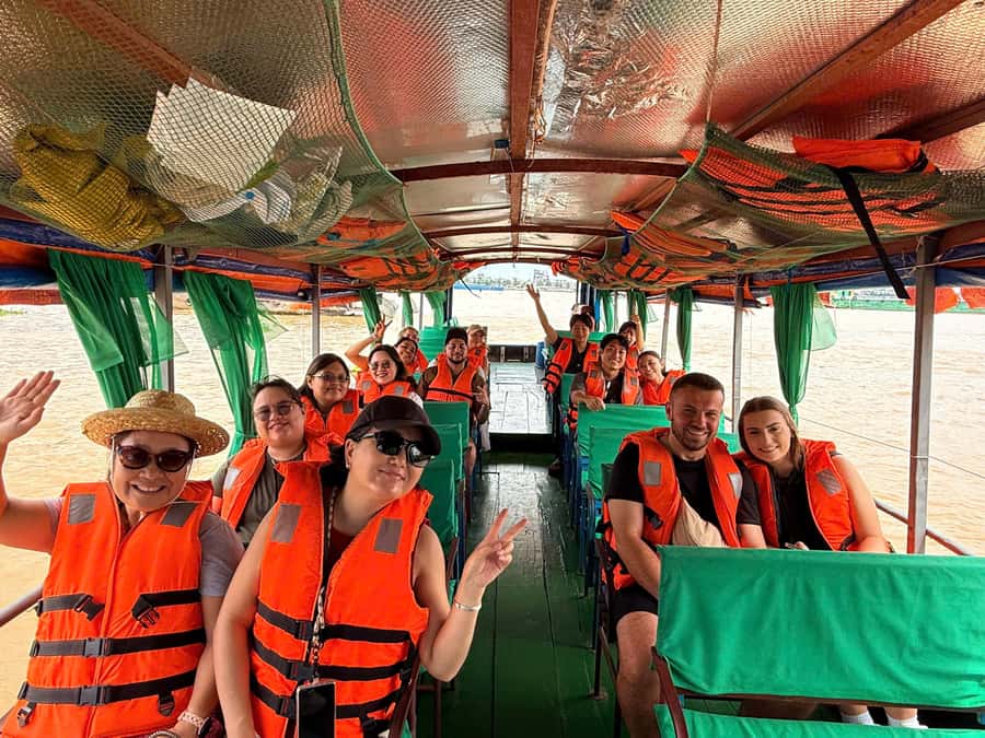 HCM: Authentic Mekong Delta - Boat, TukTuk, Khot Cake Making - Tuk-tuk village roads and bicycle breaks: see small places up close