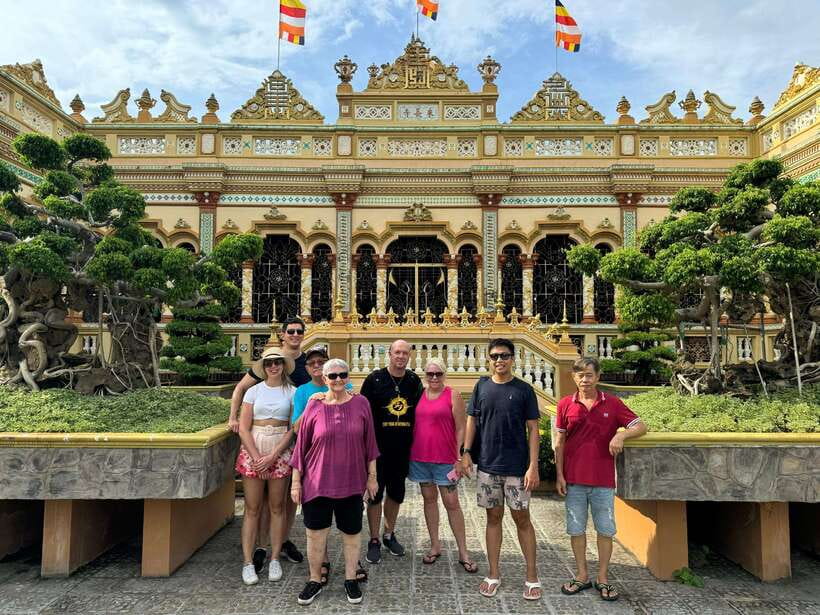 Ho Chi Minh City: 2-Day Bike & Kayak Mekong Delta Tour - Pagoda, canals, bee farm tea, and coconut candy by boat