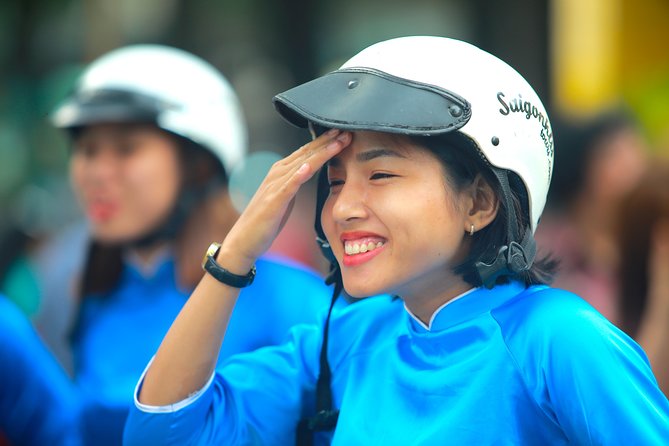 Ho Chi Minh City Tour by Motorbike with Female Riders | KissTour - Chinatown’s Ba Thien Hau Temple: incense, carvings, and shade