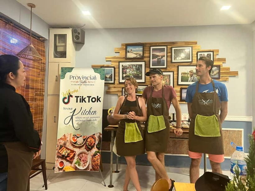 Immersive Cooking Class & Market Tour By Local Chef+Cookbook - Alcohol, food, and the sit-down meal vibe