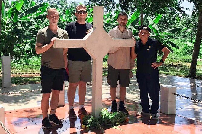 Long Tan Battlefield Day Tour - "Lest We Forget" - Long Tan Cross Memorial: the respectful pause that makes the day