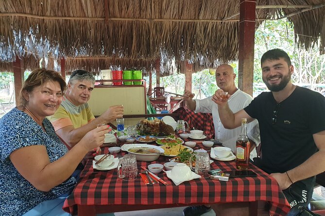 Mekong Delta Full Day Trip - My Tho & Ben Tre - Small Group Tour - My Tho on the Tien River: folk music, fruit, and the Tortoise islet